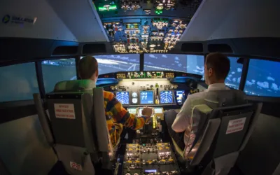 Pilotování simulátoru Boeing 737 NG