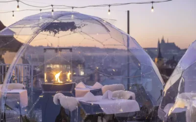 Tříchodové menu ve Sky Bar & Restaurant, Praha